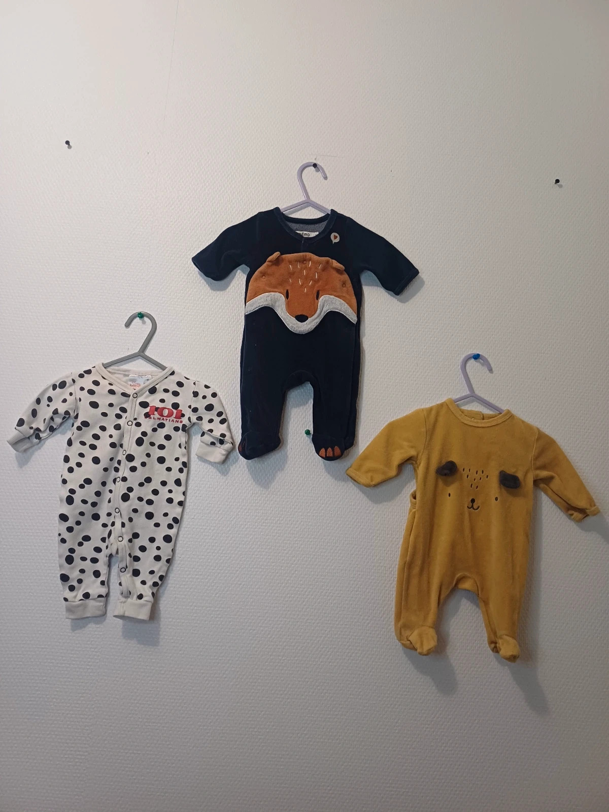 Lot de 3 pyjama garcon 1 mois – taille Jusqu'à 1 mois / 50 cm