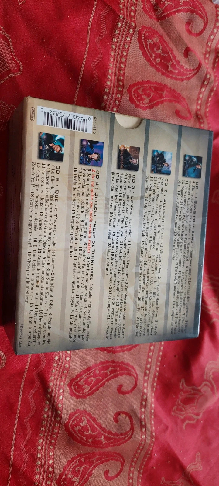 Coffret 5 cd Johnny hallyday 2