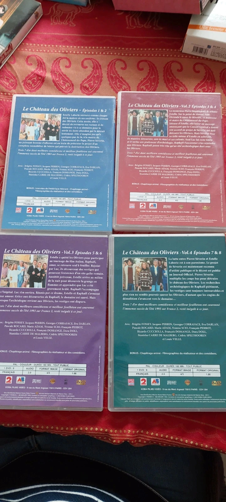 Lot 4 dvd le château des oliviers 2