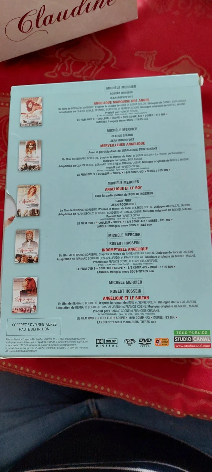 Lot 5 dvd collection angelique 3