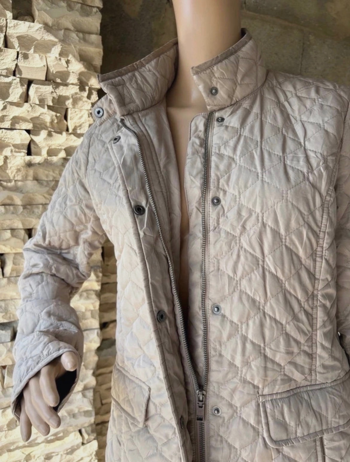 Veste matelassée beige Tommy Hilfiger taille M – Tommy Hilfiger – taille M 3