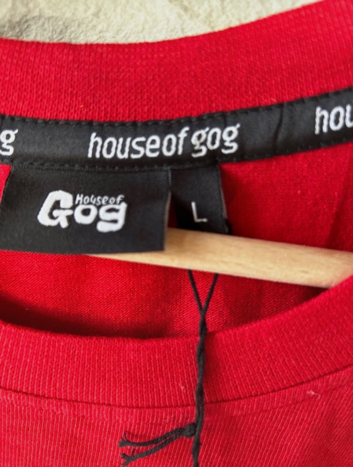 T-shirt rouge House of Gog taille L – House of Gog – taille L 3