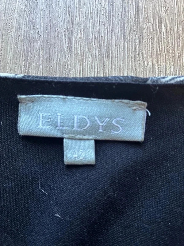 Robe ELDYS noire fleurie taille 42 – Eldys – taille L / 40 / 12 5