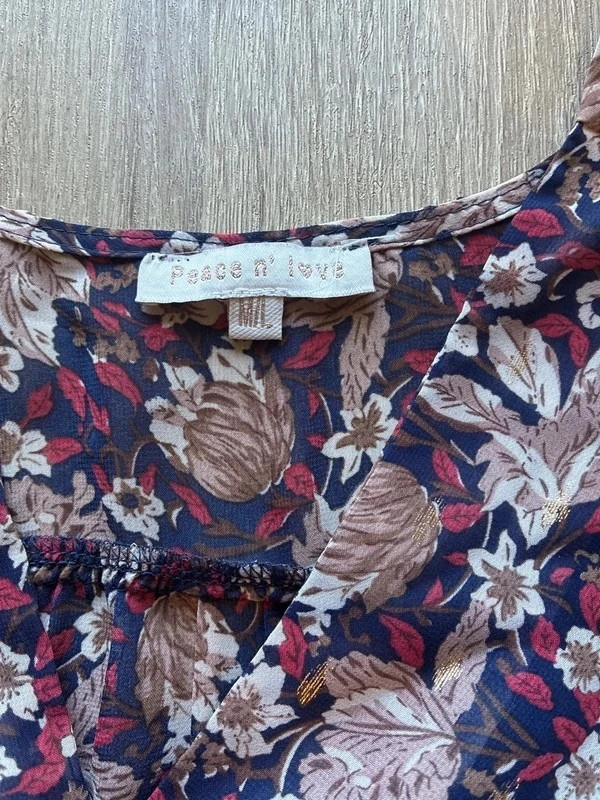 Robe fleurie Peace n’ Love M/L – Peace n' Love – taille L / 40 / 12 4