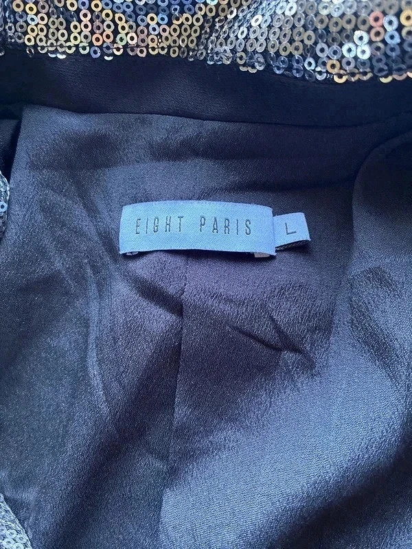 Blazer femme Eight Paris noir à sequins – T.L – EIGHT PARIS – taille L / 40 / 12 3
