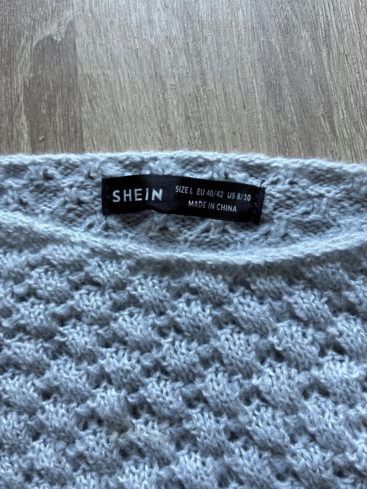 Robe pull en maille grise shein T.L – Shein – taille L / 40 / 12 3
