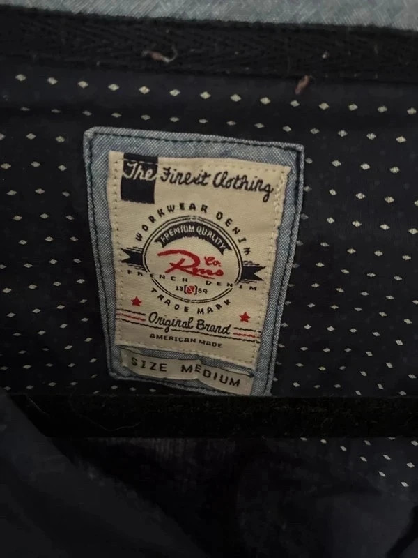 Chemise homme bleu marine à motifs – taille M – The Original Brand – taille M 2