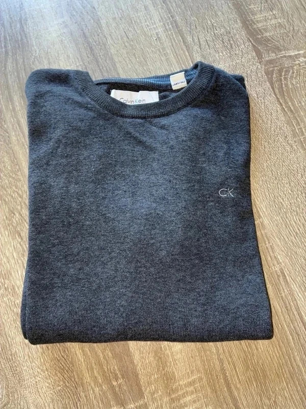 Pull Calvin Klein gris homme – taille S