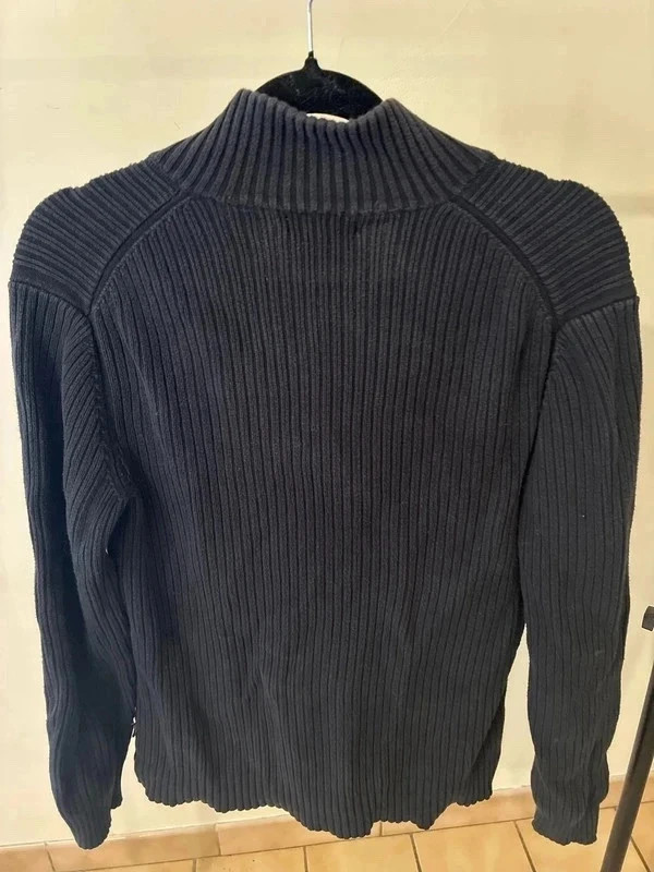 Pull Calvin Klein homme noir col zippé taille S – Calvin Klein – taille S 5