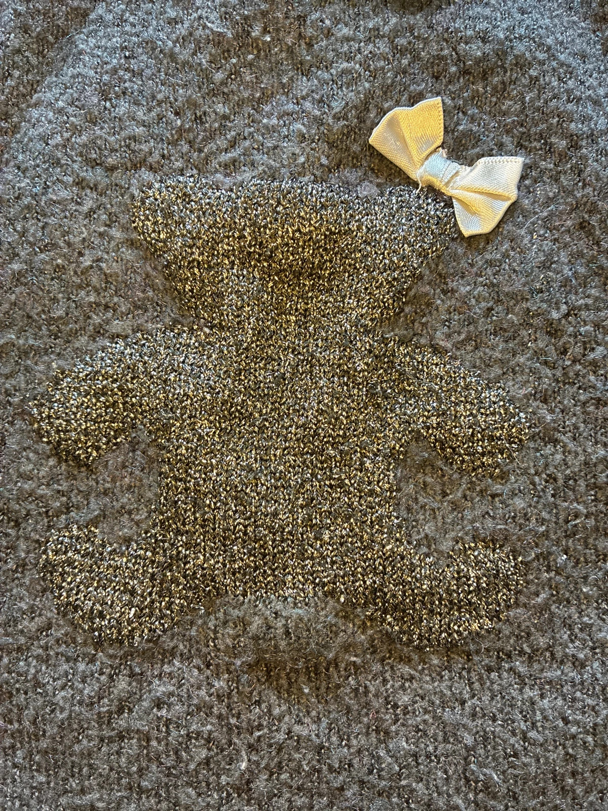 Pull fille La Castellange 24 mois gris – motif ours 🧸 – Lulu Castagnette – taille 18-24 mois / 86 cm 3