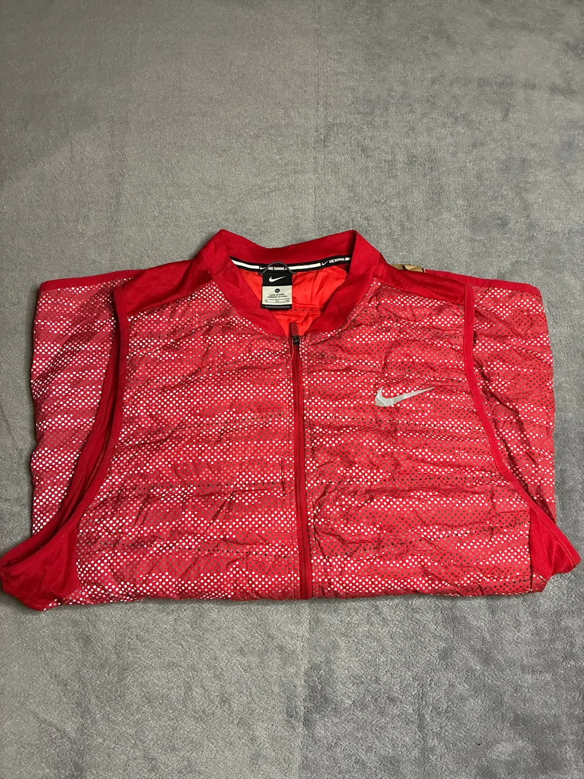 Gilet sans manches Nike Running XL rouge technique