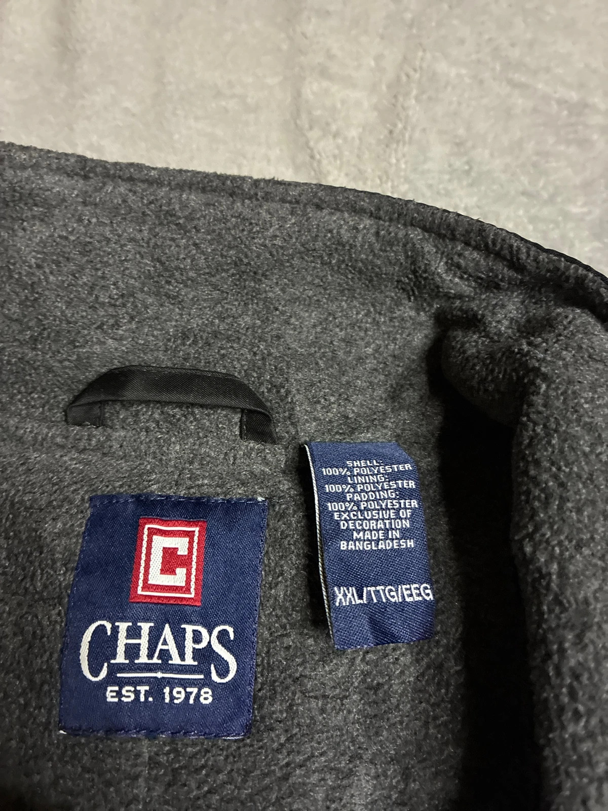 Veste sans manches chaps XXL noire matelassée – CHAPS – taille XXL 2