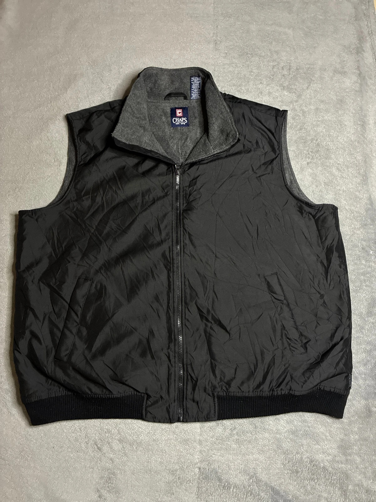 Veste sans manches chaps XXL noire matelassée – CHAPS – taille XXL 3