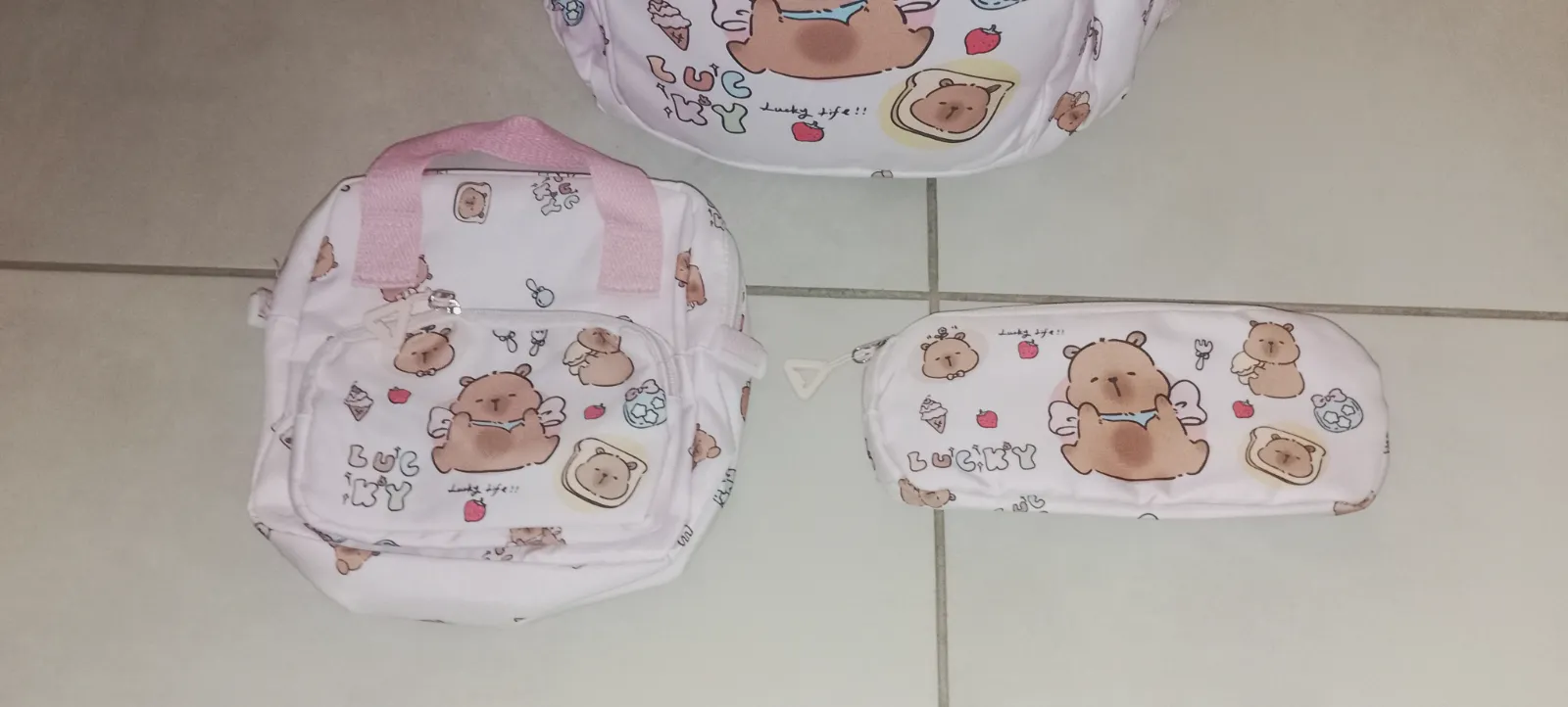 Sac école capybara – Aucun – taille 7 ans 3