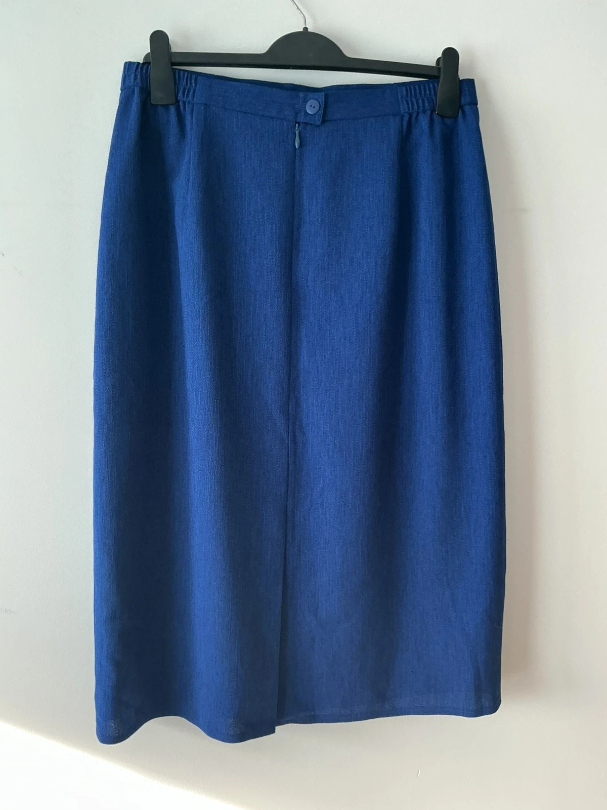 Saia midi vintage Frankenwälder azul cobalto – 42 – Frank Walder – taille XL / 42 / 14 4