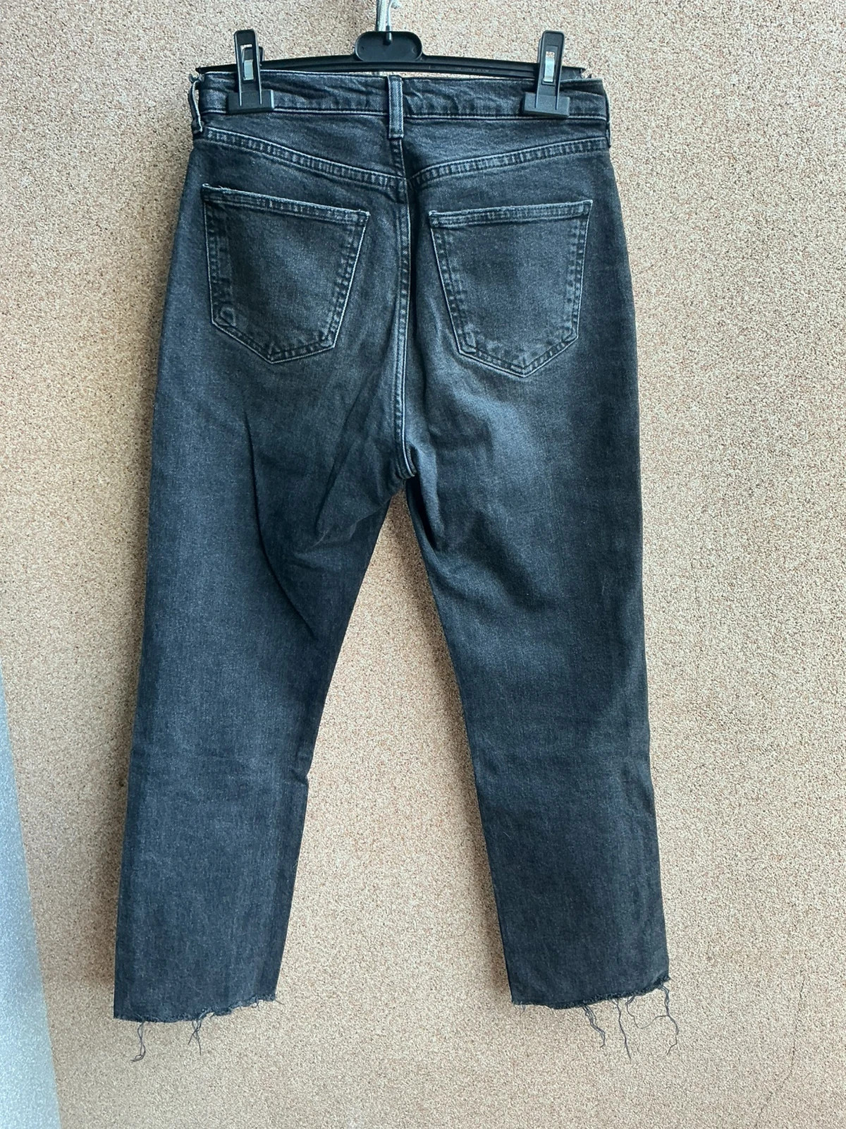 Jeans Zara Pretos Straight Leg Cintura Subida | 38 – Zara – taille M / 38 / 10 4