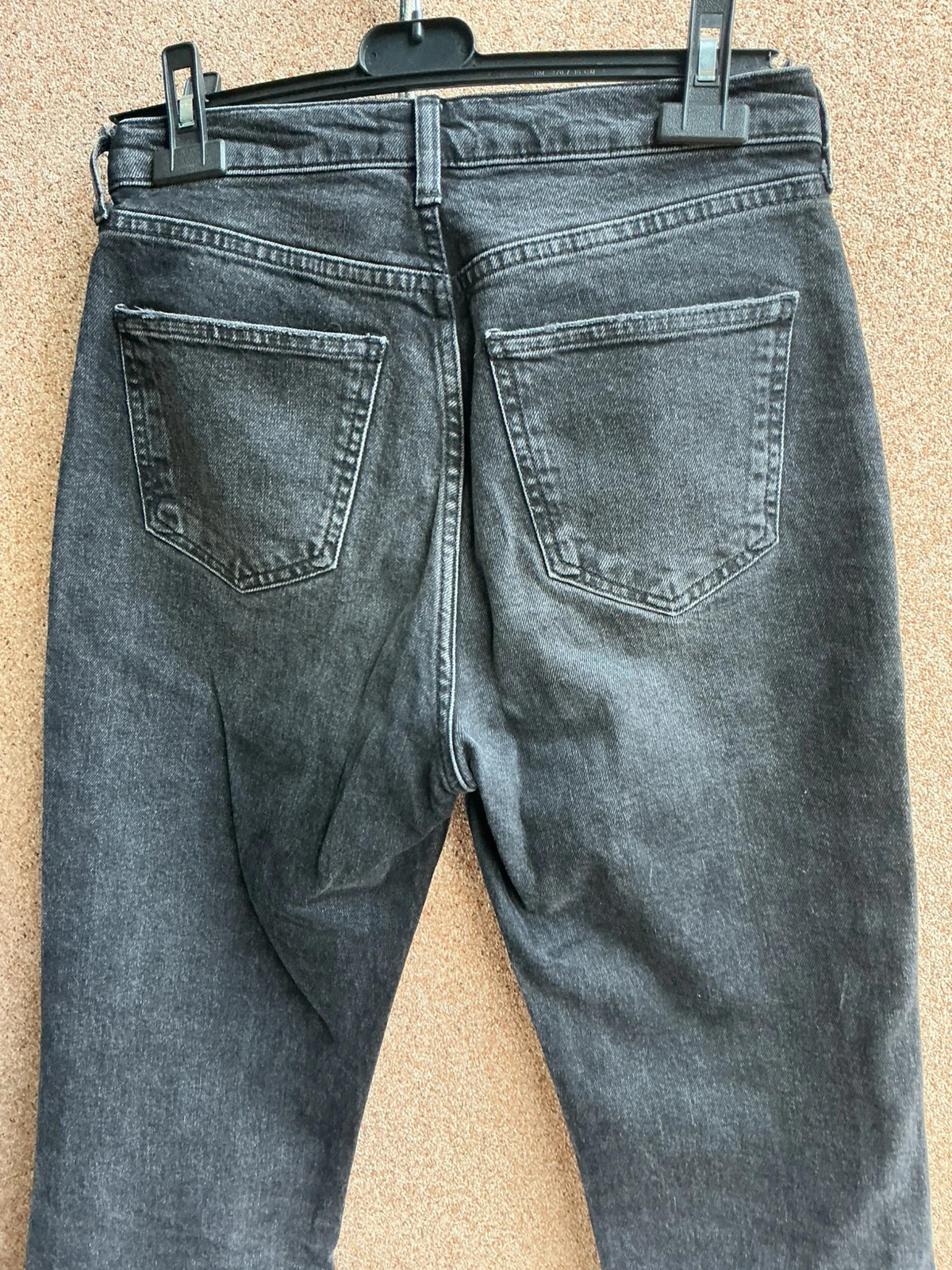 Jeans Zara Pretos Straight Leg Cintura Subida | 38 – Zara – taille M / 38 / 10 5