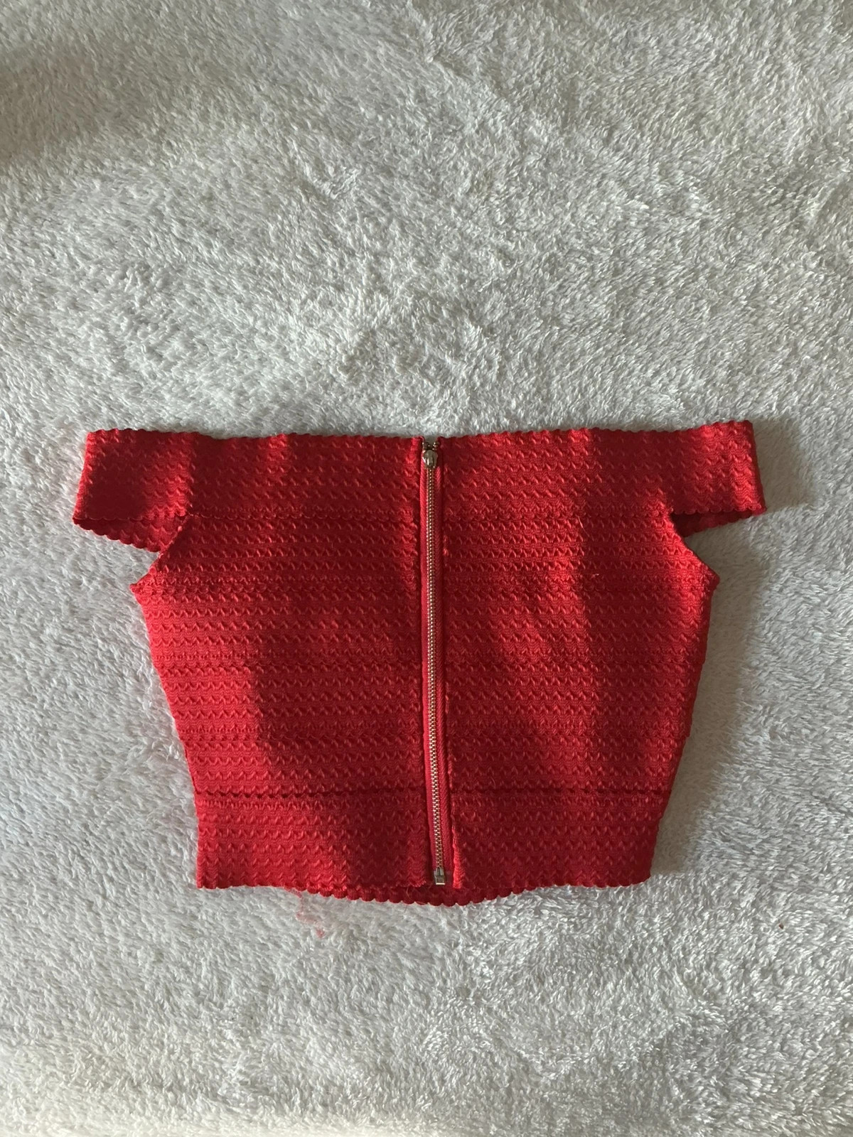 Crop top vermelho ombro a ombro New Look Petite XS – New Look – taille XS / 34 / 6 4