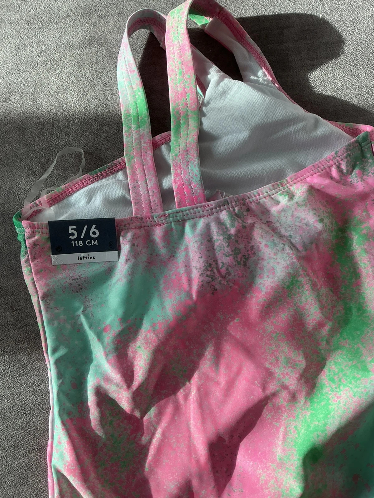 Fato de Banho Lefties Menina 5-6 Anos Estampado Rosa e Verde – Lefties – taille 6 anos / 116 cm 4