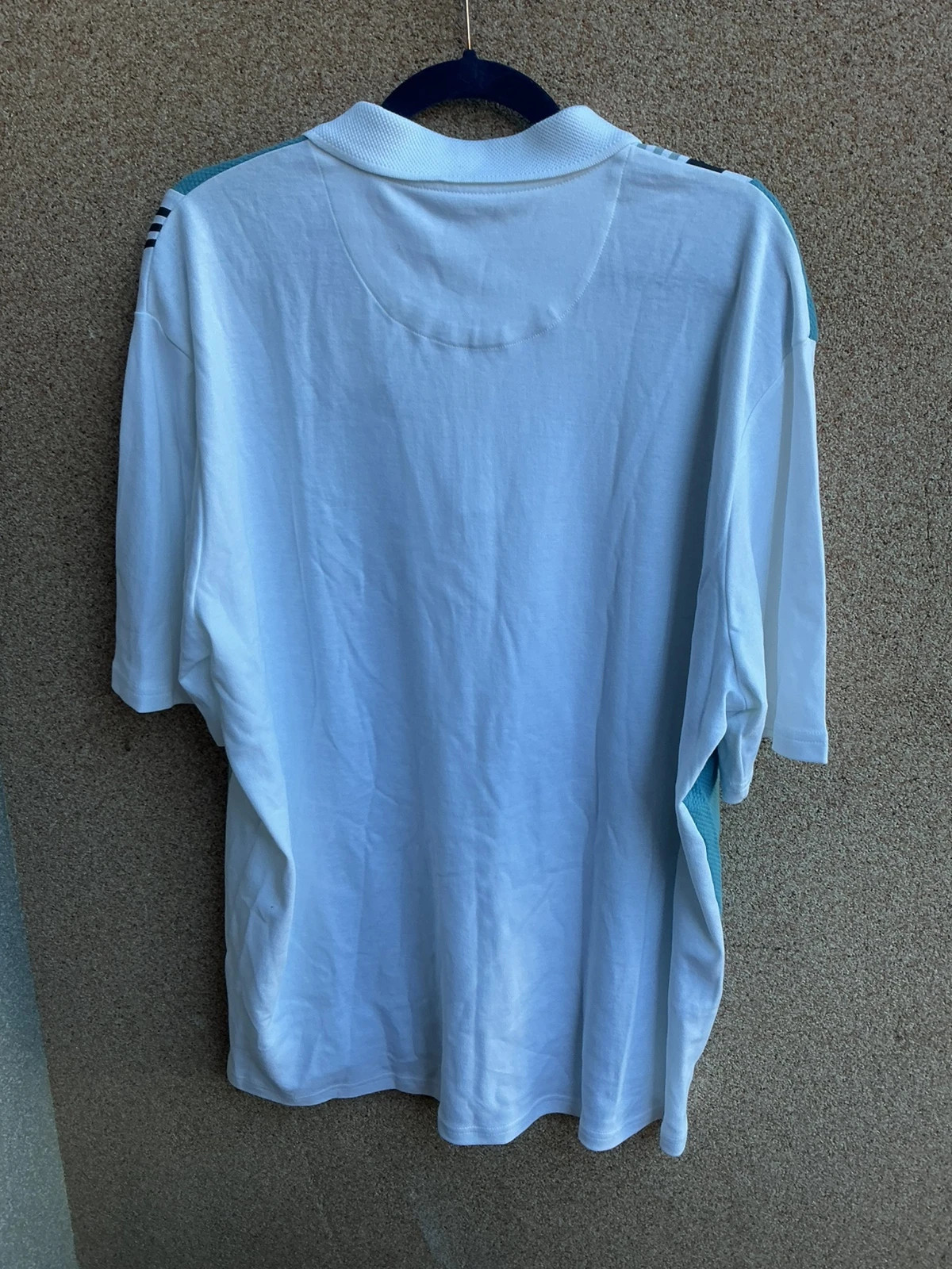 Polo Easy XXL nova com etiqueta branca azul meia zip oversized vintage – Easy – taille XXL 5