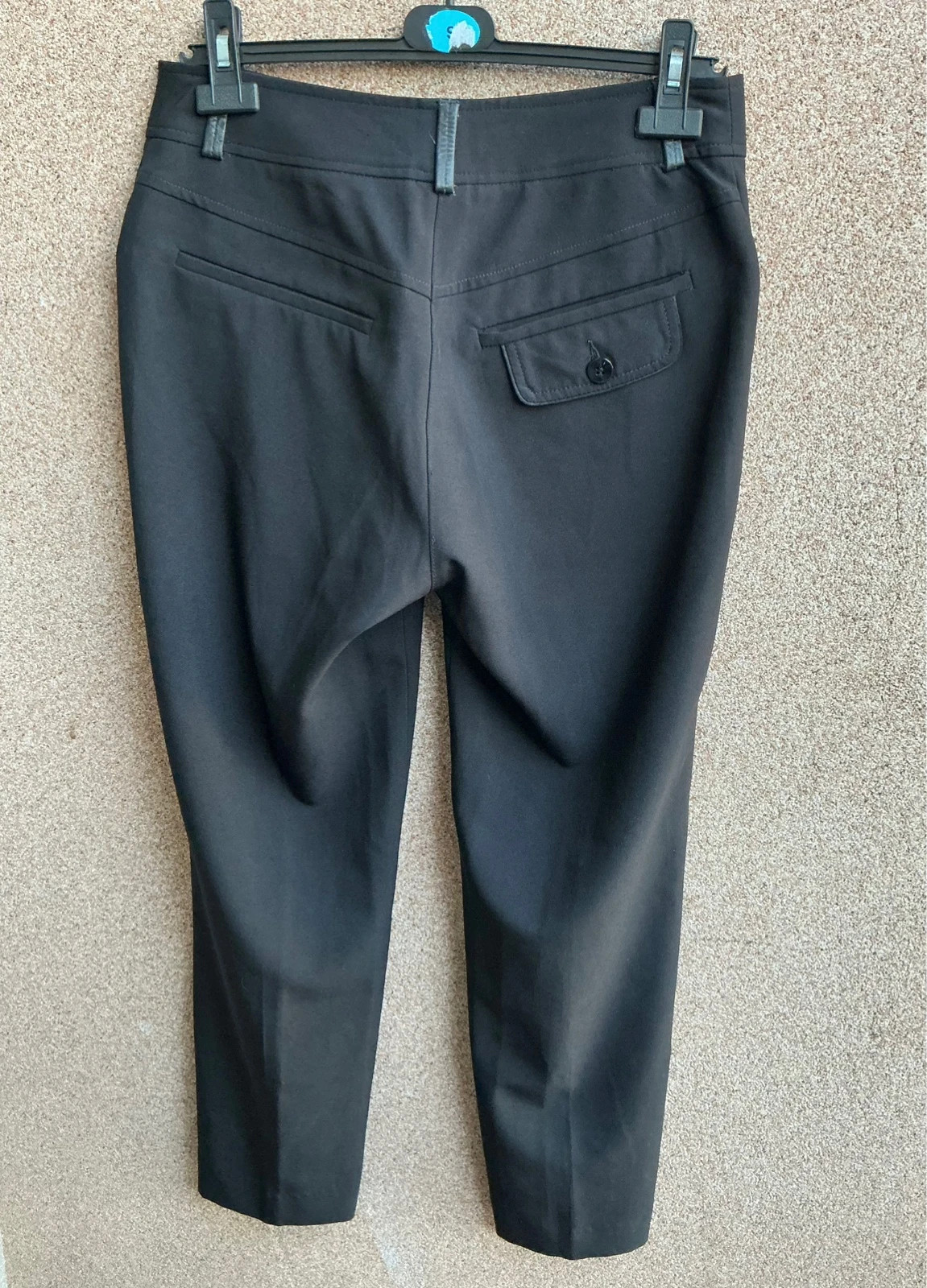 Calças pretas clássicas cintura média 38 – taille M / 38 / 10 5