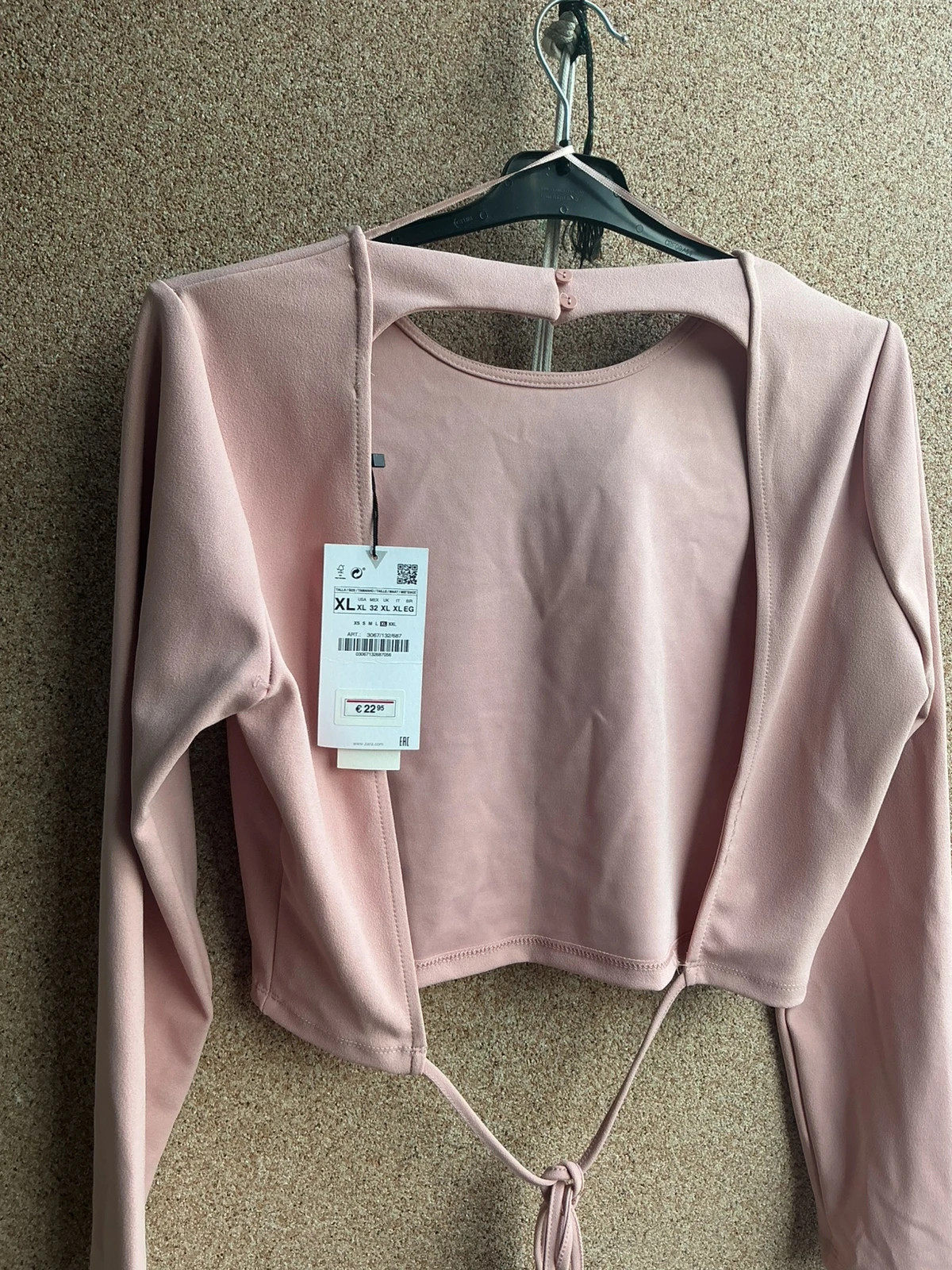 Top rosa aberto nas costas Zara XL novo – Zara – taille XL / 42 / 14 4