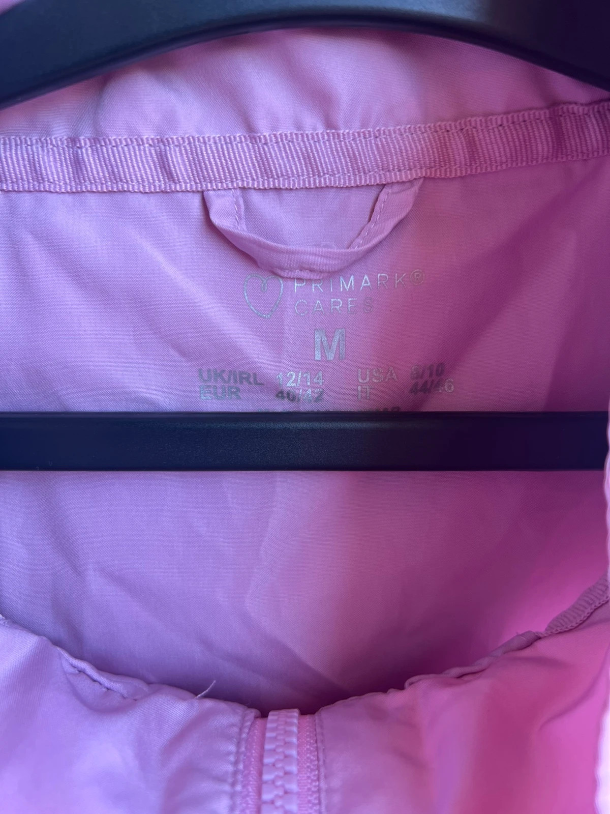 Casaco corta-vento rosa com capuz Primark – M – Primark – taille M / 38 / 10 2