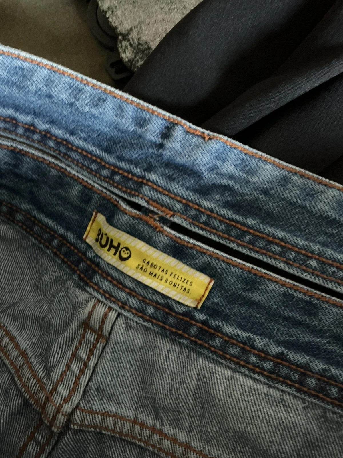 Calções ganga rasgados BUHO azul denim T40 – Búho – taille L / 40 / 12 3