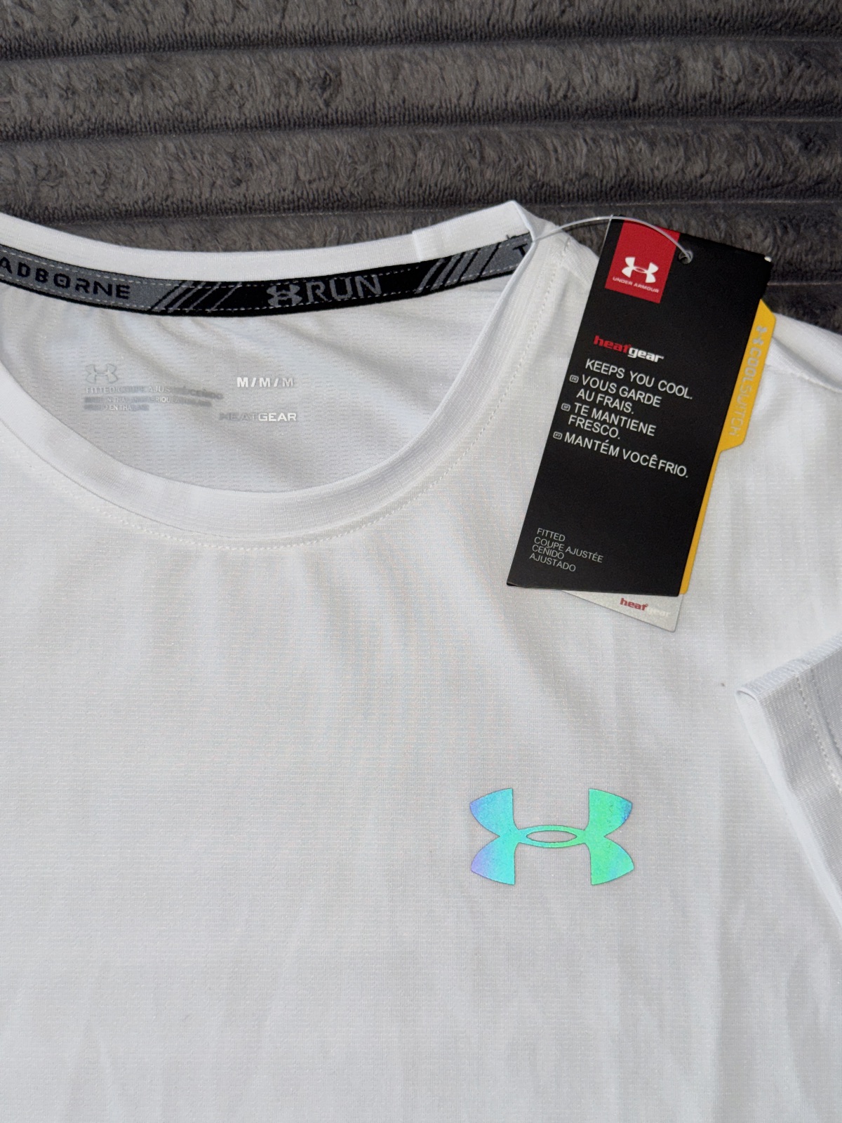 T-shirt de sport blanc Under Armour HeatGear – Under Armour – taille M 2