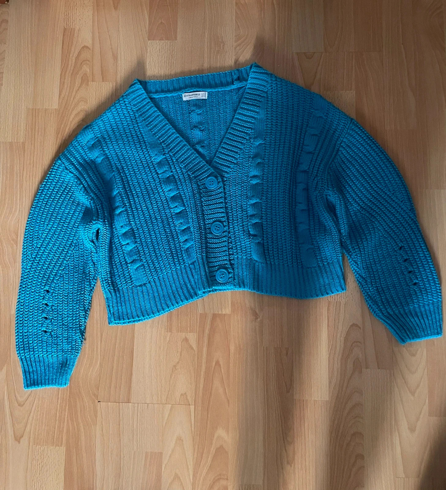 Cárdigan azul Stradivarius – Stradivarius – taille S / 36 / 8 2