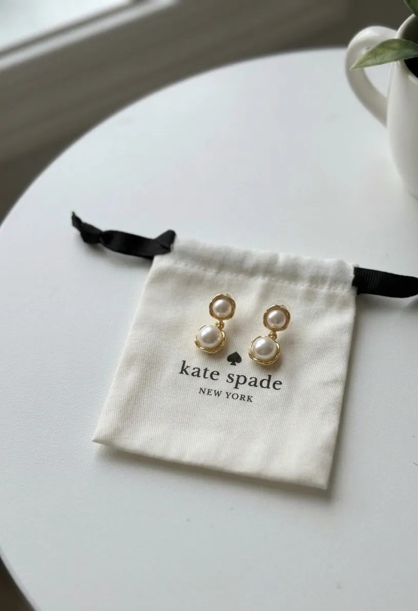 Boucles d'oreilles kate spade perles