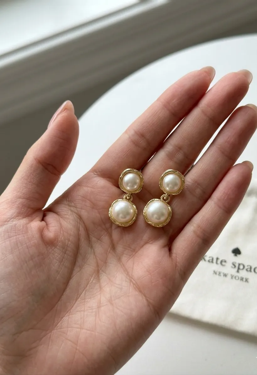 Boucles d'oreilles kate spade perles 2