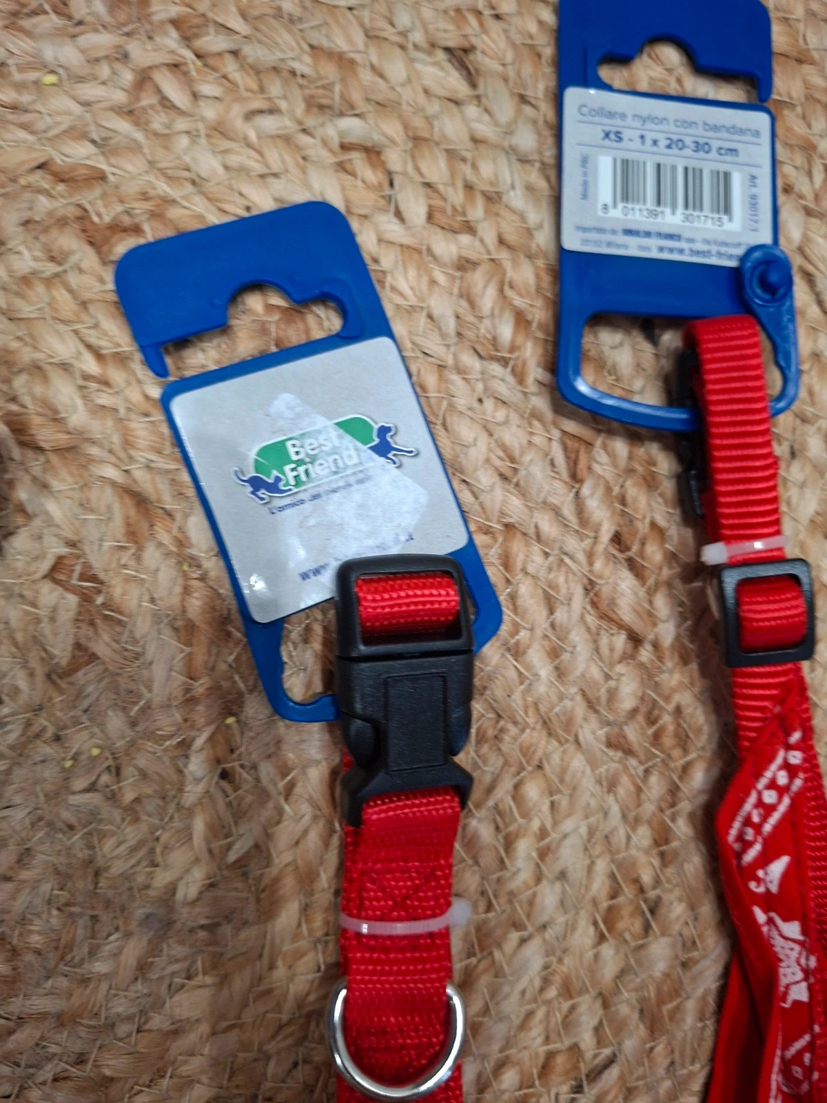 Lot 3 colliers pour chien Best Friend – nylon rouge bandana – XS/S – My Brest Friend 5