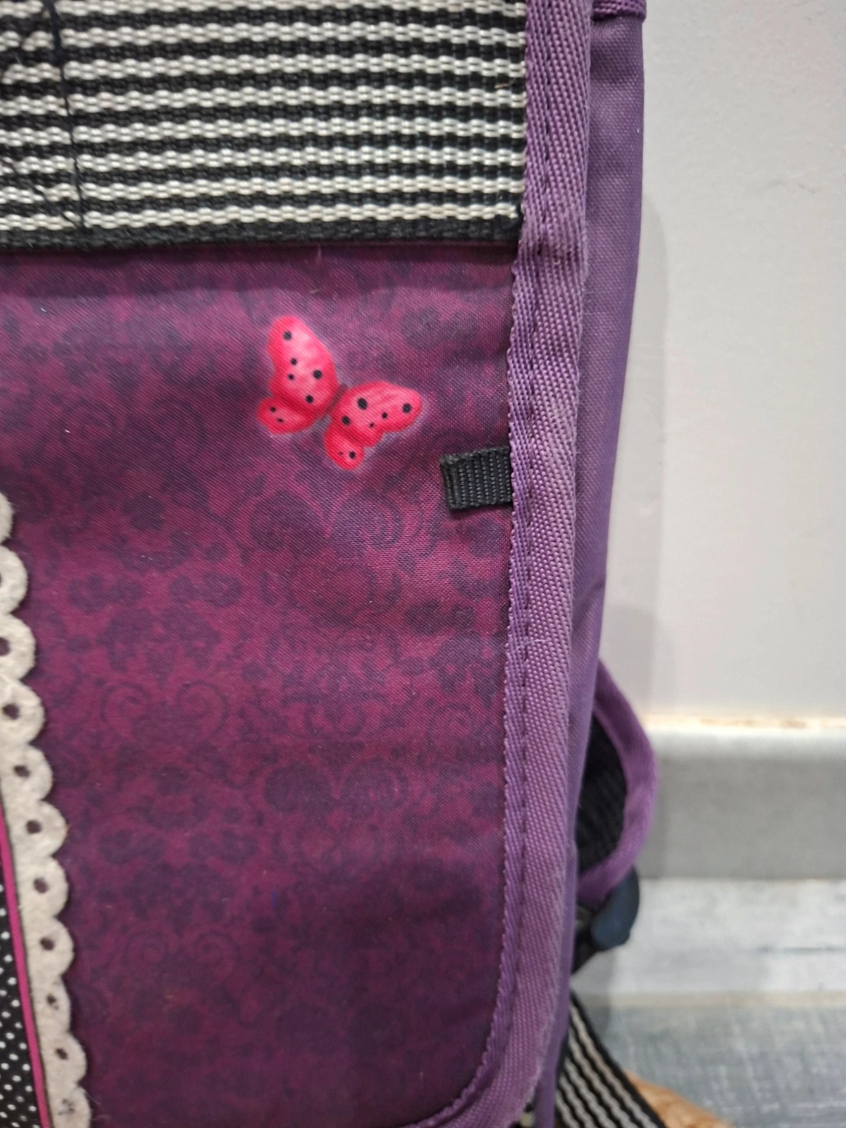 Cartable sac à dos Santoro Gorjuss – Fille – Violet & Rose – Papillon – Santoro 3