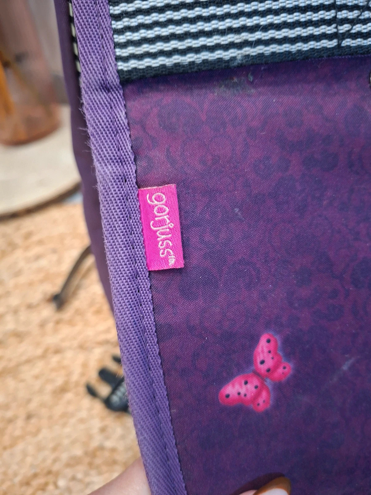 Cartable sac à dos Santoro Gorjuss – Fille – Violet & Rose – Papillon – Santoro 4