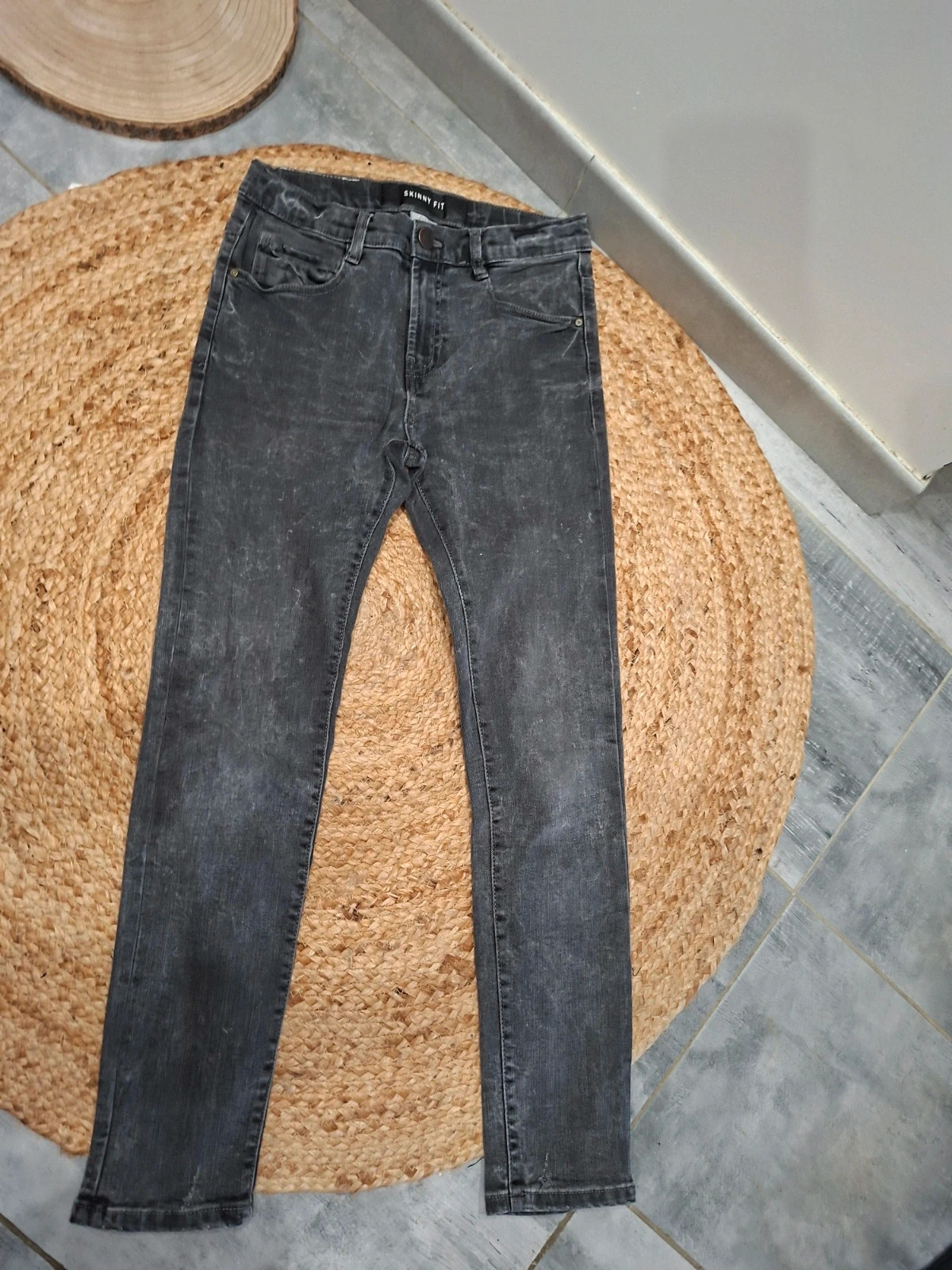 Jean Zara Kids Skinny Fit gris anthracite – Taille 11/12 ans (152 cm) – Zara – taille 12 ans / 152 cm 3