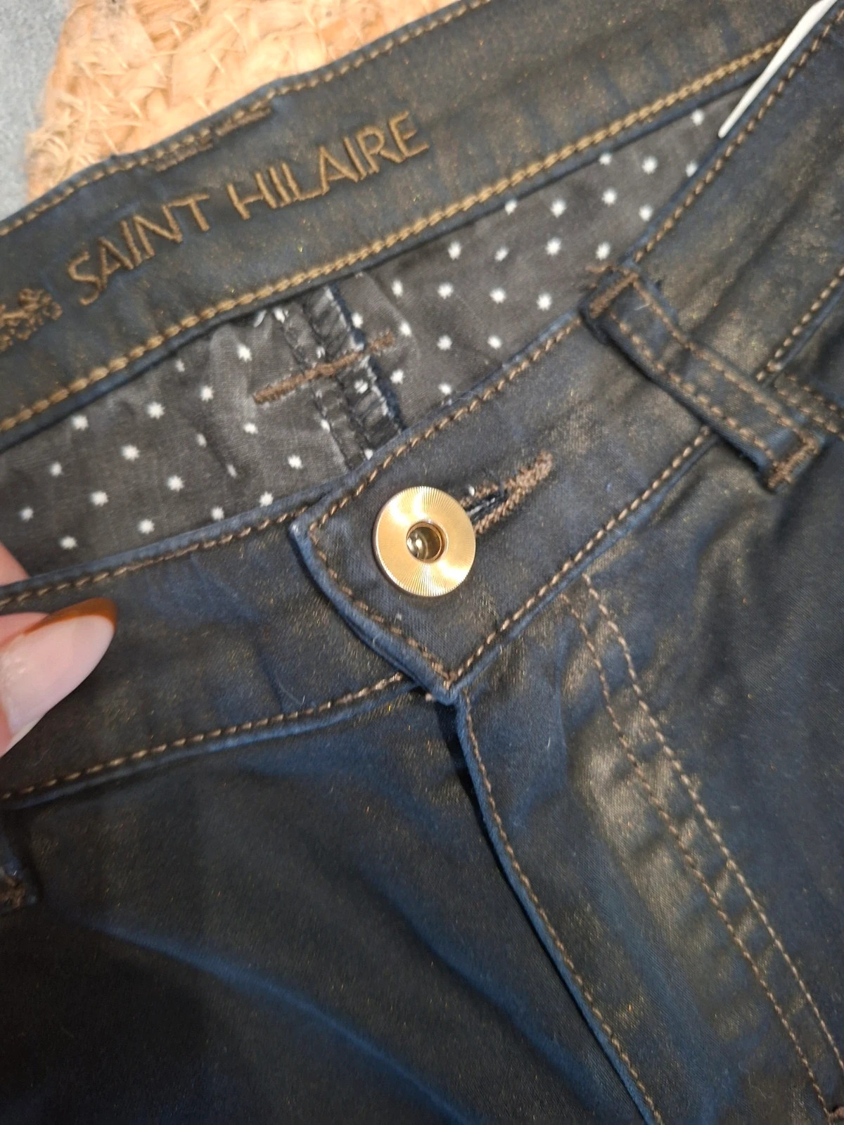 Jean noir SAINT Hilaire femme taille 38 – Coupe droite – SAINT HILAIRE – taille M / 38 / 10 5