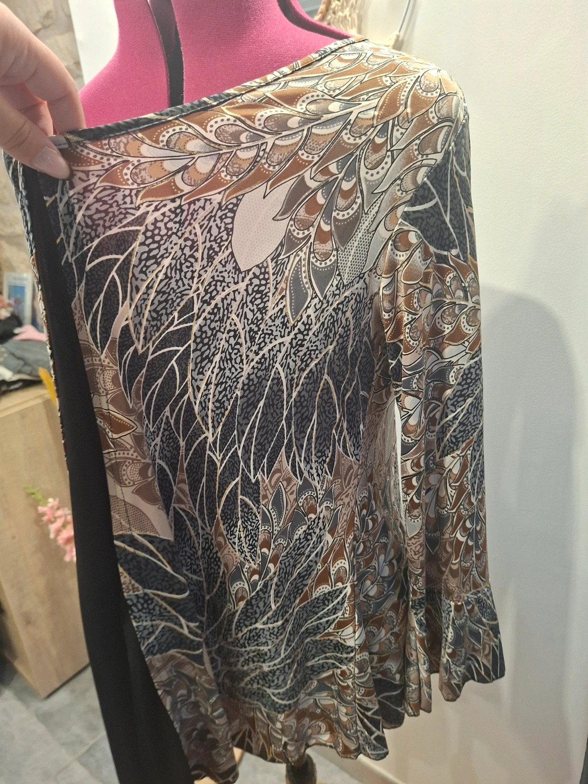 Tunique femme imprimée fluide – taille 46/48 – Made in France – taille XXXL / 46 / 18 3