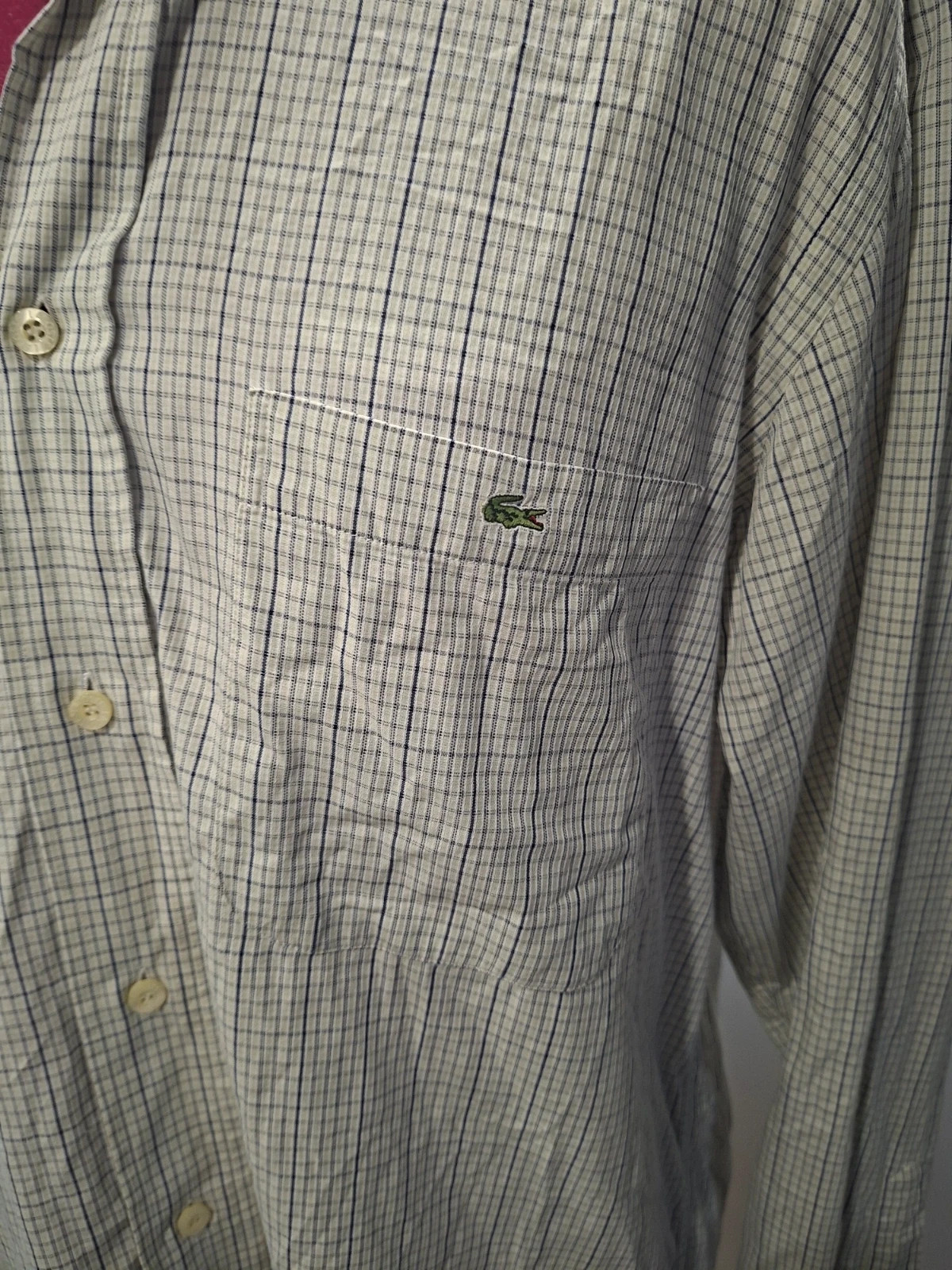 Chemise Lacoste à carreaux – taille 38 – Lacoste – taille 38 cm 3
