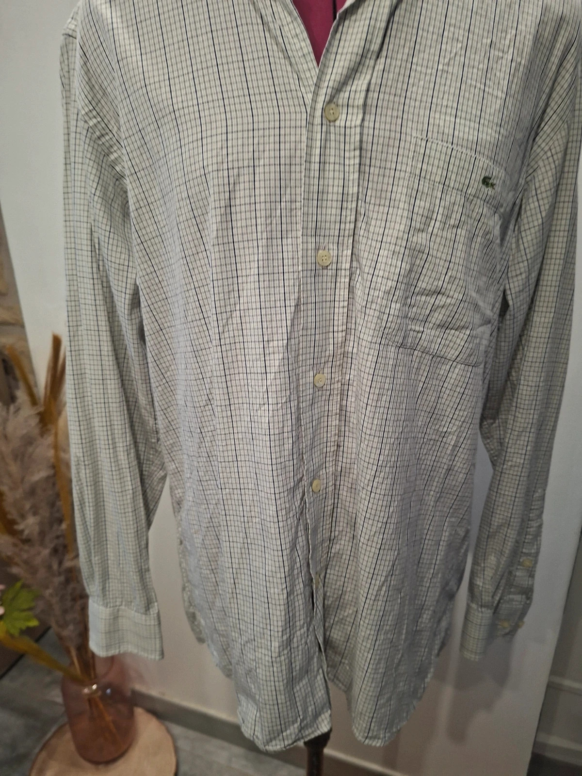 Chemise Lacoste à carreaux – taille 38 – Lacoste – taille 38 cm 2