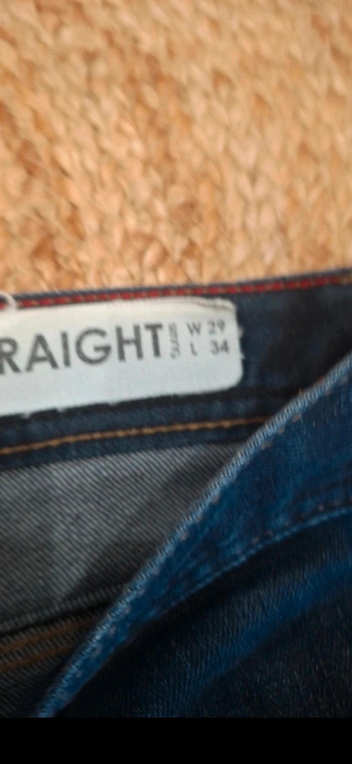 Jean homme Straight bleu brut coupe droite W29 L34 – Jules – taille W29 | FR 38 4