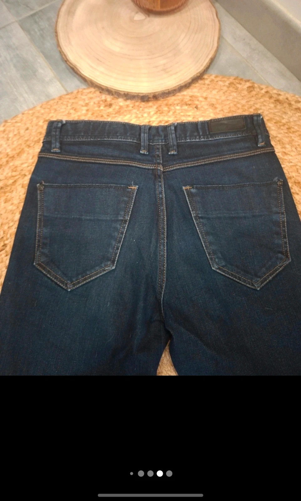 Jean homme Straight bleu brut coupe droite W29 L34 – Jules – taille W29 | FR 38 5
