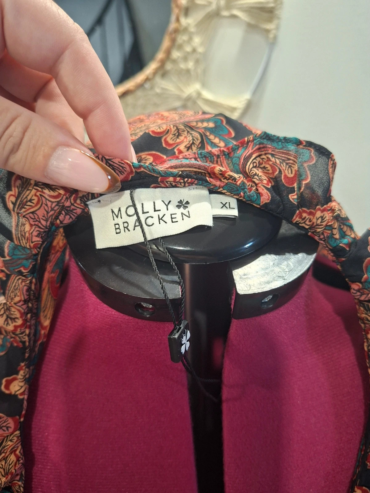 Blouse Molly Bracken XL imprimé cachemire bohème – Molly Bracken – taille XL / 42 / 14 5