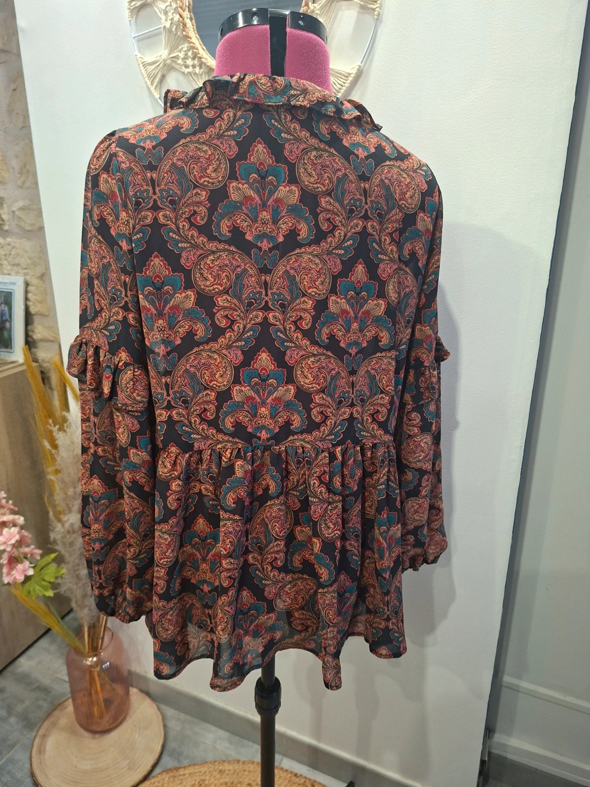 Blouse Molly Bracken XL imprimé cachemire bohème – Molly Bracken – taille XL / 42 / 14 4