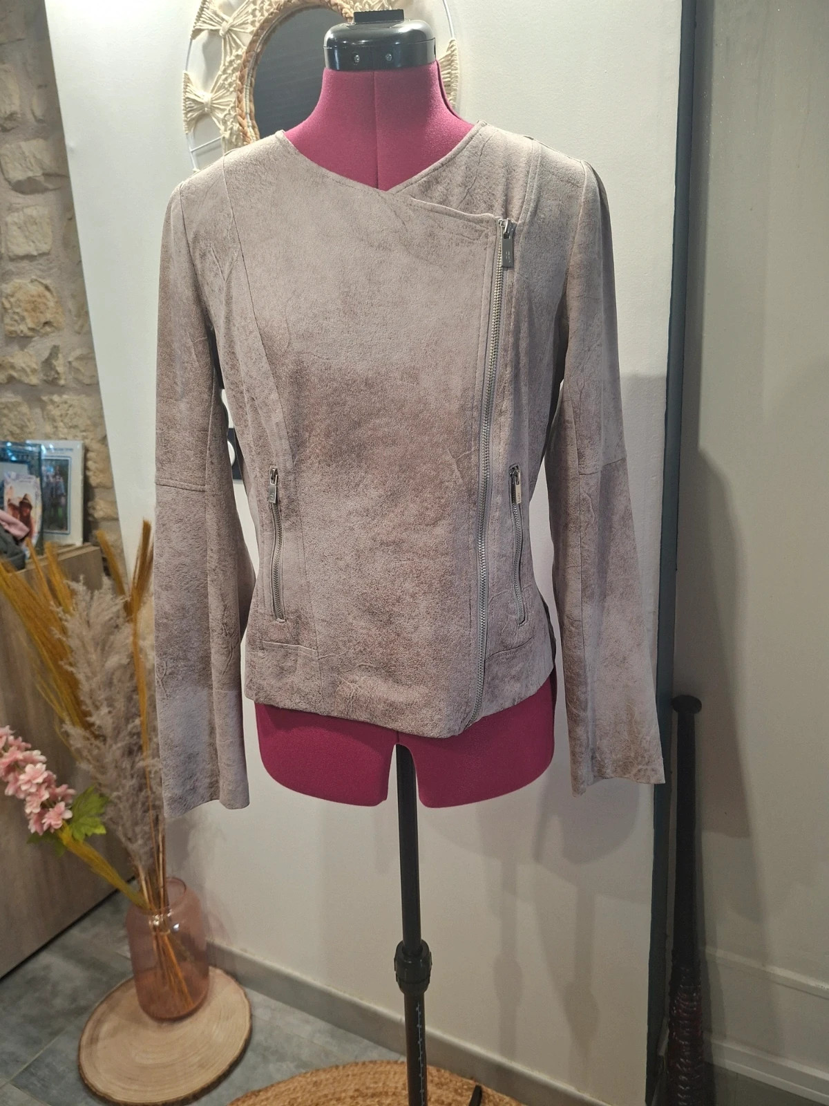 Veste LPB Woman effet daim – taille M 🤎 – Lpb – taille M / 38 / 10