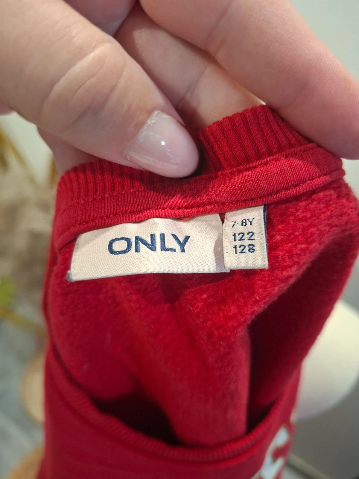 Sweat rouge Only « RETRO » fille 7-8 ans – ONLY – taille 7 ans / 122 cm 5