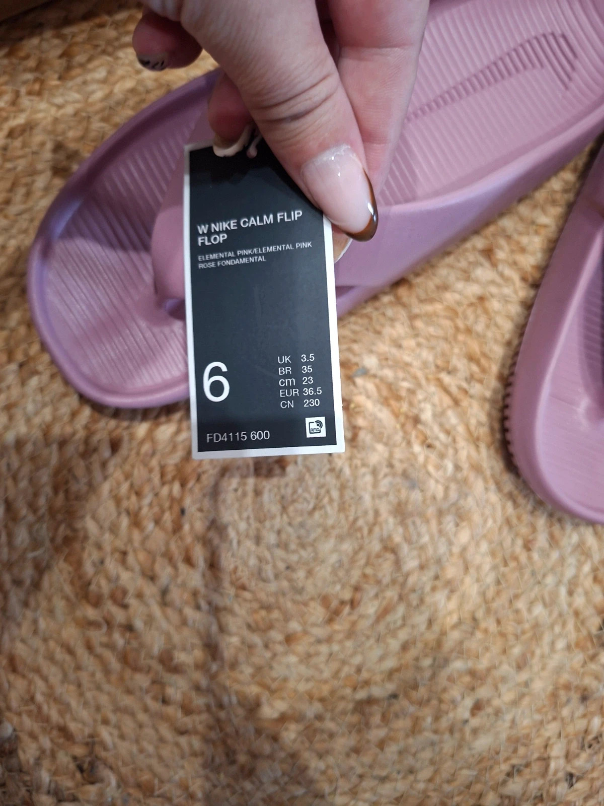 Nike Calm Flip Flop Tongs rose poudré femme T36,5 neuves – Nike – taille 36.5 4