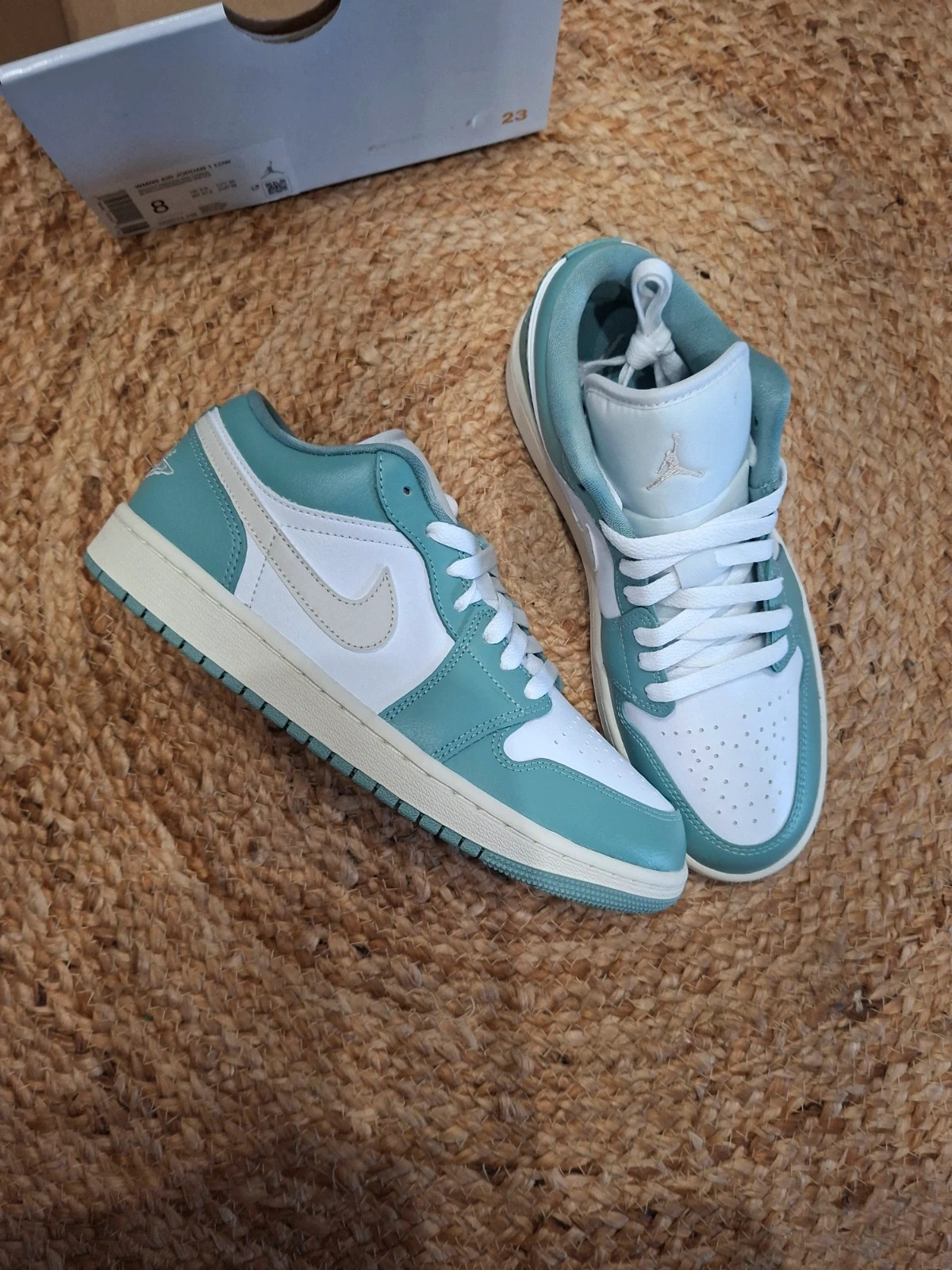 Nike Air Jordan 1 Low – Vert d’eau & blanc – T.39 – Jordan – taille 39 2