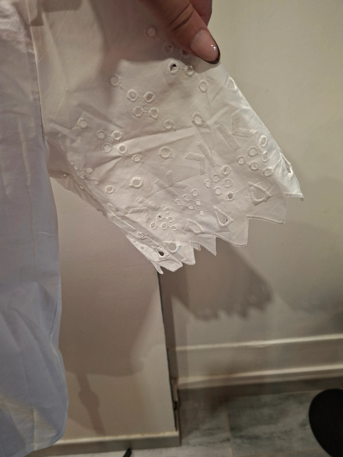 Blouse blanche Karl Lagerfeld broderie anglaise – Taille 40 – Karl Lagerfeld – taille M / 38 / 10 4