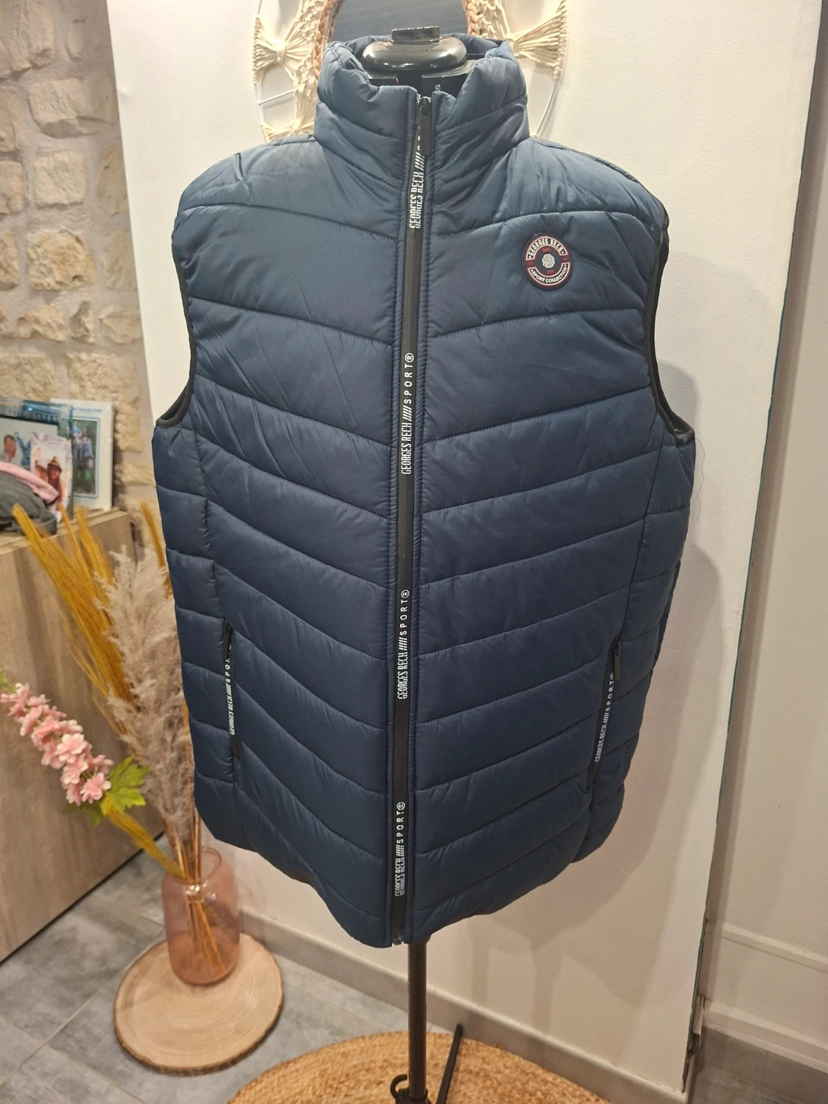 Doudoune sans manches homme Georges Rech Sport XL bleu marine